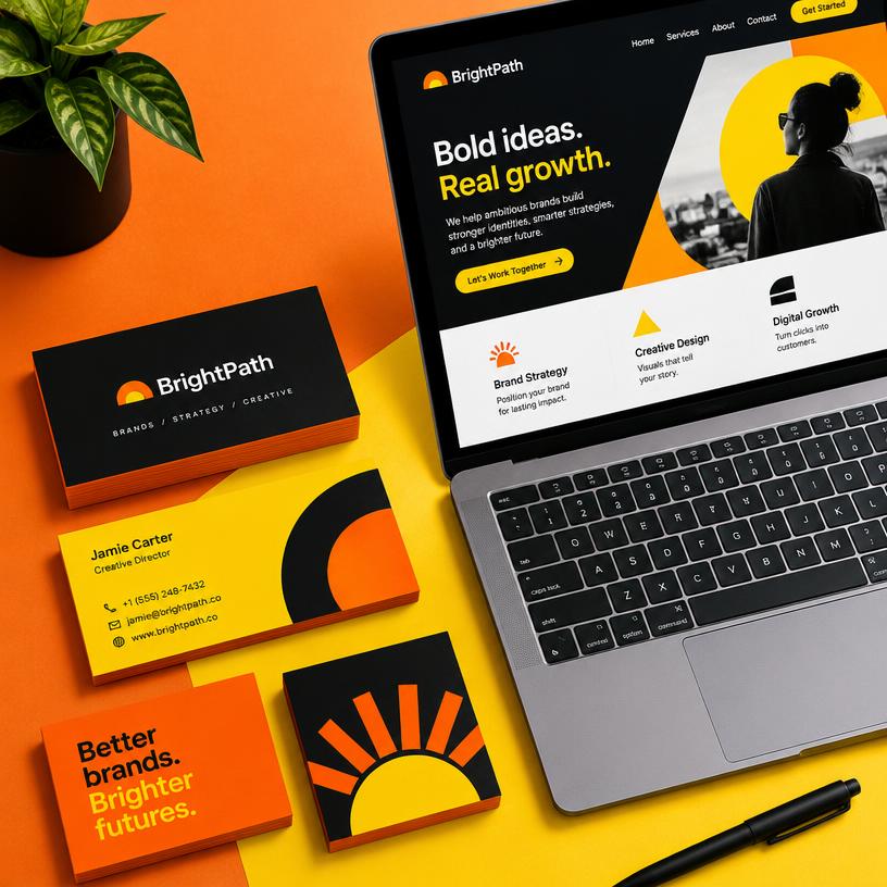 BrightPath — Site + Cartões